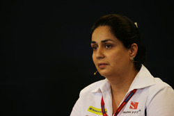 Monisha Kaltenborn, Sauber Jefe de equipo en la Conferencia de prensa FIA