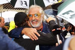 Flavio Briatore con Fernando Alonso, McLaren
