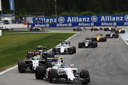 Valtteri Bottas, Williams FW38 ve Nico Hulkenberg, Sahara Force India F1 VJM09