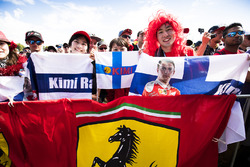 Des fans de Kimi Räikkönen