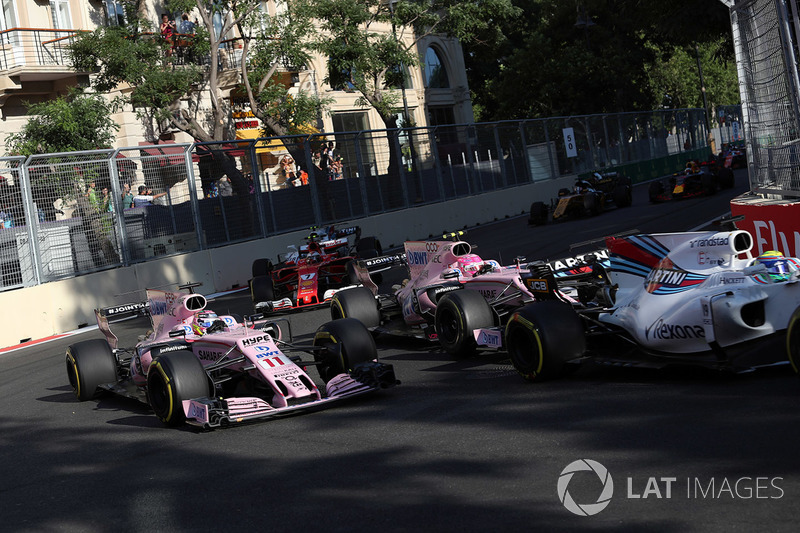 Sergio Pérez e Esteban Ocon – GPs do Azerbaijão e Bélgica de 2017