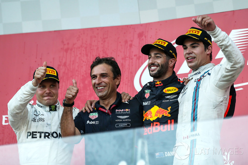 Lance Stroll foi a grande surpresa, dividindo a linha de chegada com Valtteri Bottas pela 2ª posição.