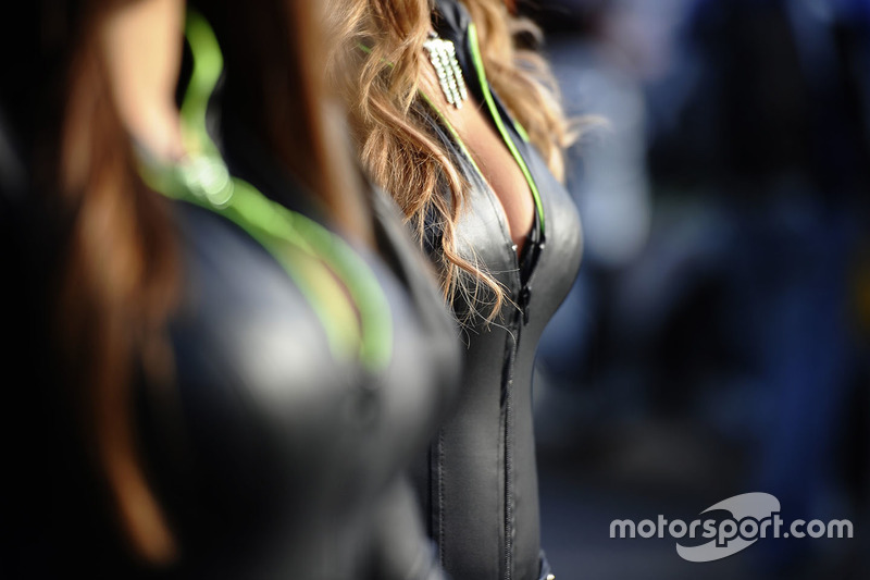 Grid girl Monster energy, dettaglio