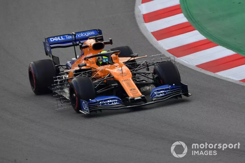 McLaren MCL34 with aero sensors