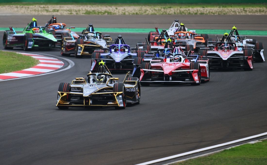 Maximilian Guenther, DS Penske, Oliver Rowland, Equipo Nissan de Fórmula E, Pascal Wehrlein, TAG Heuer Porsche Formula E Team