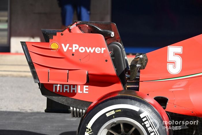 Detalles técnicos del Ferrari