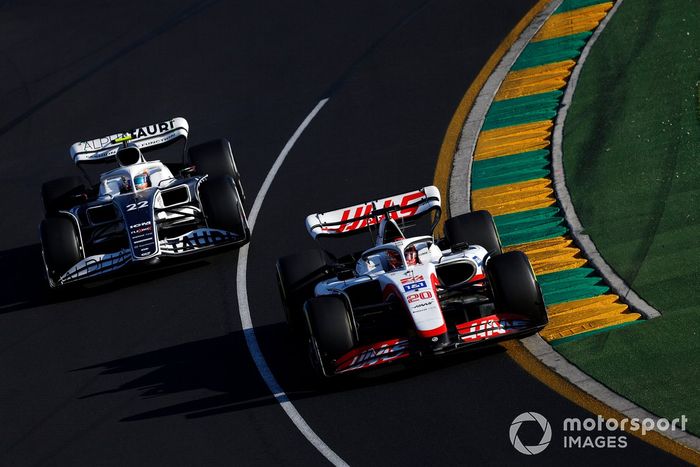 Kevin Magnussen, Haas VF-22, Yuki Tsunoda, AlphaTauri AT03