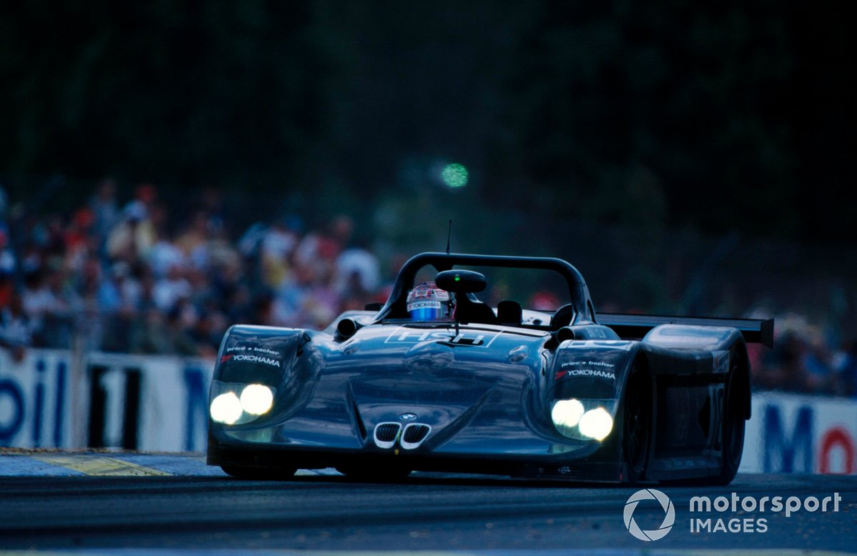 Thomas Bscher and Bill Auberlen joined Soper on board the 1998-spec V12 LMR he raced at Le Mans in 1999