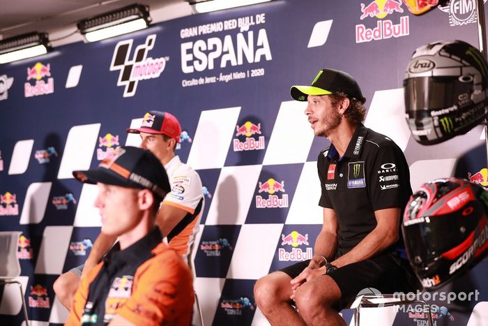 Valentino Rossi, Yamaha Factory Racing, en la conferencia de prensa
