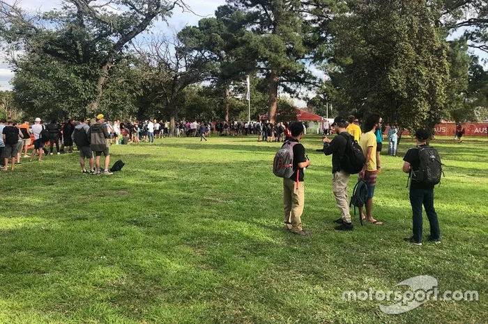 Queues outside Gate 10