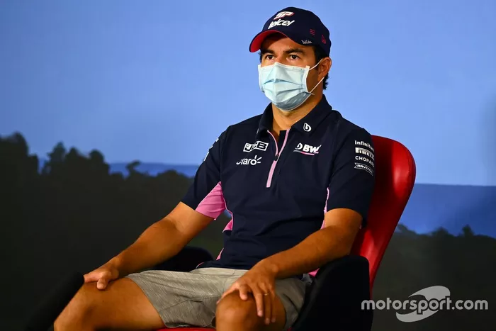 Sergio Pérez, Racing Point en la conferencia de prensa