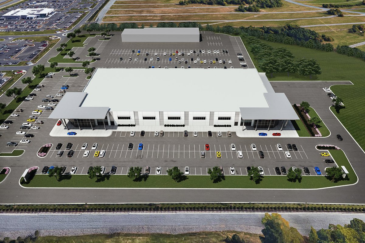 Rendering of the General Motors Technical Center at Charlotte 