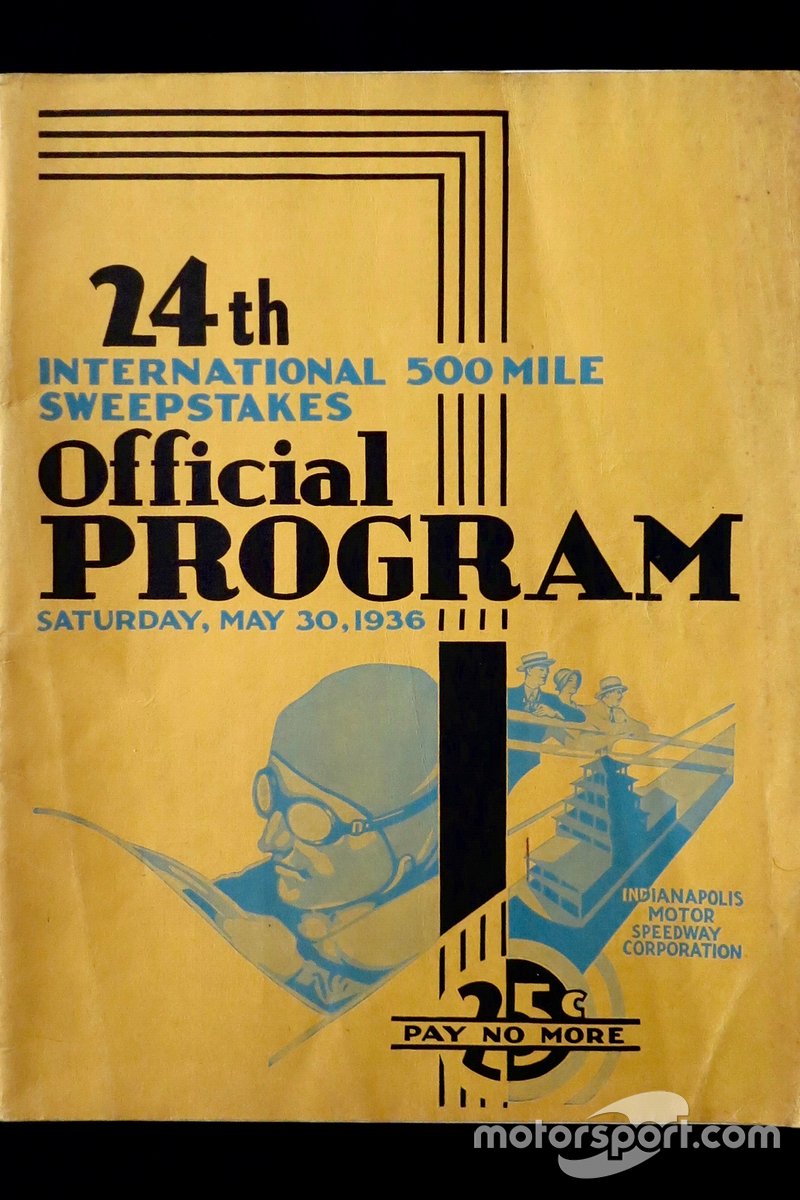 1936 Indy 500 program. 