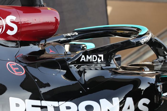 Detalle de la refrigeración del Mercedes W12