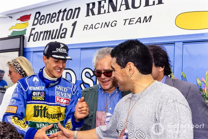 Michael Schumacher, Benetton con Diego Maradona
