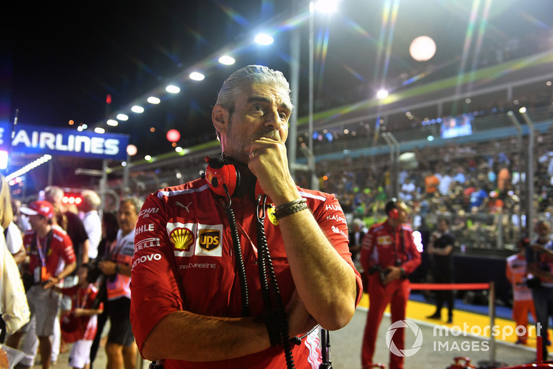 Maurizio Arrivabene, Ferrari Team Principal on the grid