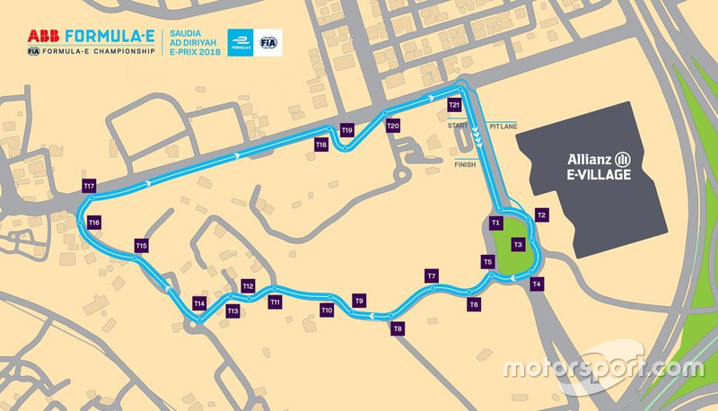 Ad Diriyah track layout