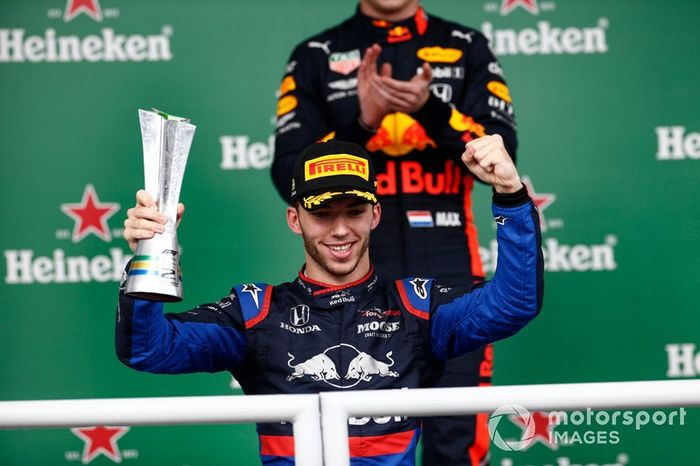 Podio: segundo lugar Pierre Gasly, Toro Rosso