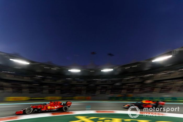 Sebastian Vettel, Ferrari SF90, Alexander Albon, Red Bull RB15