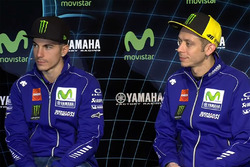 Valentino Rossi, Yamaha Factory Racing; Maverick Viñales, Yamaha Factory Racing