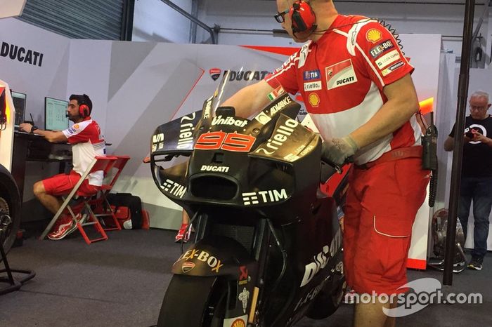 Jorge Lorenzo, Ducati Team nuevo carenado