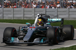 Le vainqueur Lewis Hamilton, Mercedes-Benz F1 W08