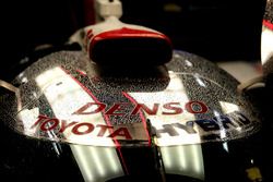 Rain on the Toyota Gazoo Racing Toyota TS050 Hybrid