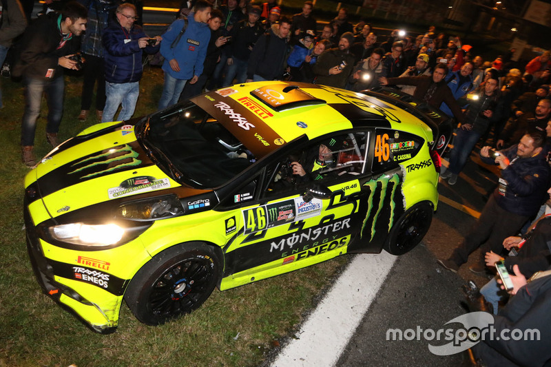 Valentino Rossi, Carlo Cassina, Ford Fiesta