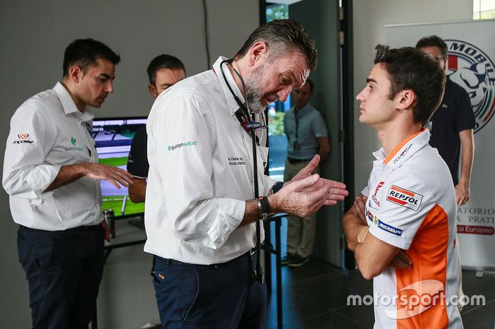 Dani Pedrosa, Repsol Honda Team, Dr Ángel Charte, director médico MotoGP