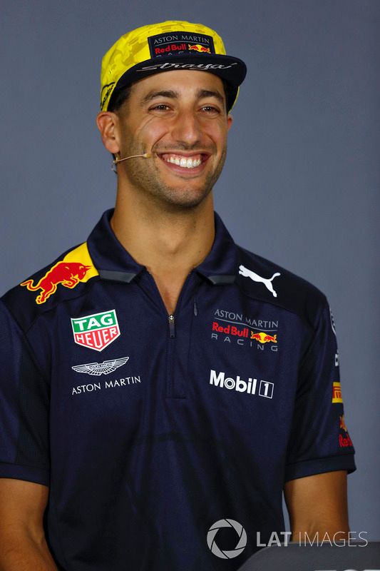 Daniel Ricciardo, Red Bull Racing, in the Thursday drivers Press Conference