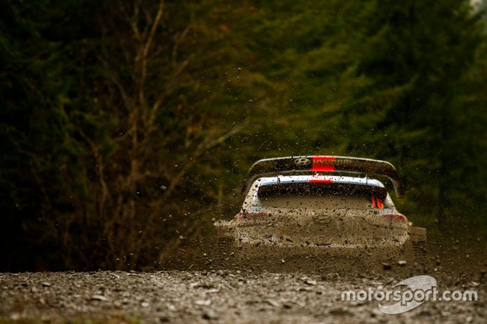 Dani Sordo y su Hyundai WRC durante el Rally Catalunya del pasado año