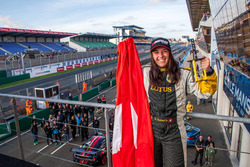 Sharon Scolari sul podio a Le Mans