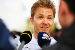 Nico Rosberg, Mercedes AMG F1, im Gespräch mit der Presse