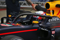 Pierre Gasly, Red Bull Racing RB12 Test Driver running the Halo cockpit cover
