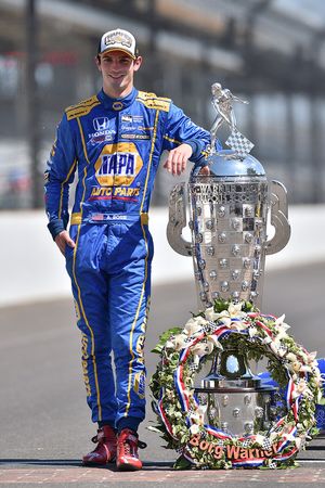 Winnaar Alexander Rossi, Herta - Andretti Autosport Honda