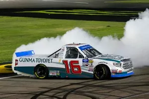 Race Winner Austin Hill, Hattori Racing Enterprises, Toyota Tundra Gunma Toyopet