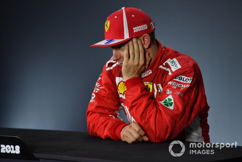 Kimi Raikkonen, Ferrari en la conferencia de prensa