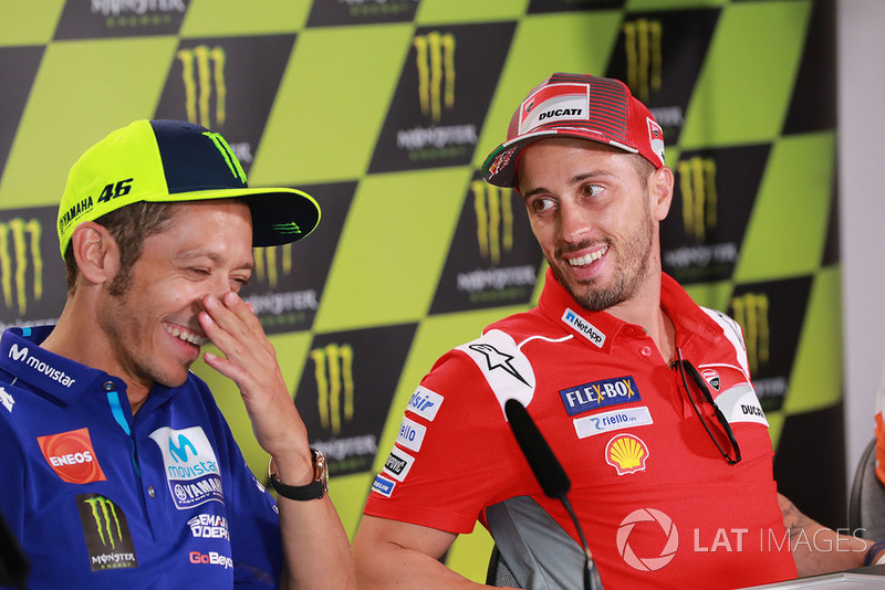 Valentino Rossi, Yamaha Factory Racing, Andrea Dovizioso, Ducati Team