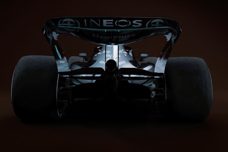 Boceto del Mercedes F1 para 2022