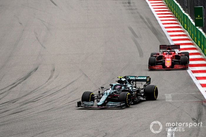 Sebastian Vettel, Aston Martin AMR21, Charles Leclerc, Ferrari SF21, Pierre Gasly, AlphaTauri AT02