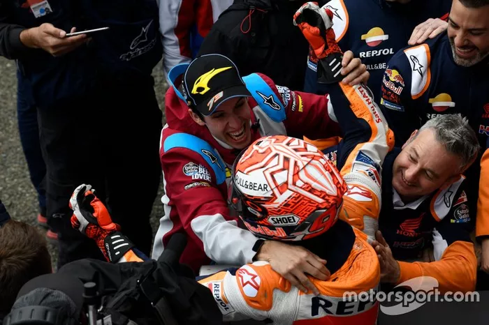 Marc Márquez, Repsol Honda Team con su hermano Alex Márquez, Marc VDS