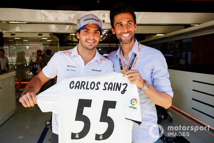 Carlos Sainz Jr, McLaren y Álvaro Arbeloa, Futbolista