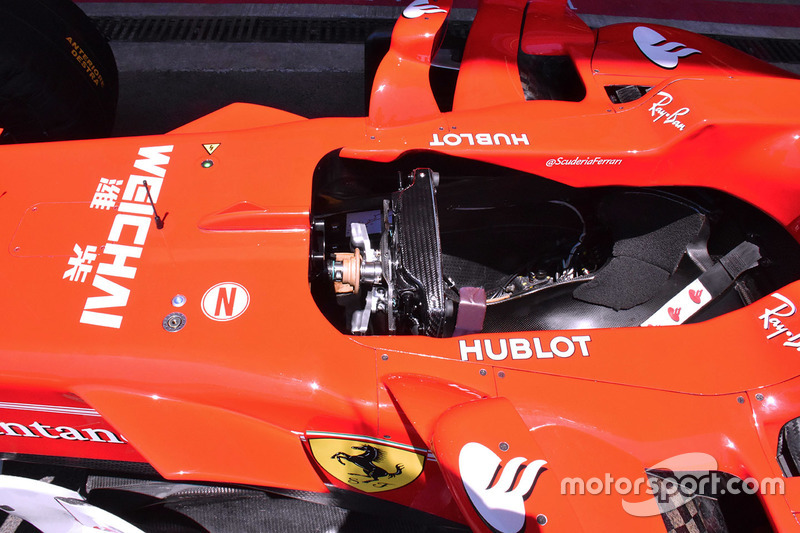 Le cockpit de la Ferrari SF70H