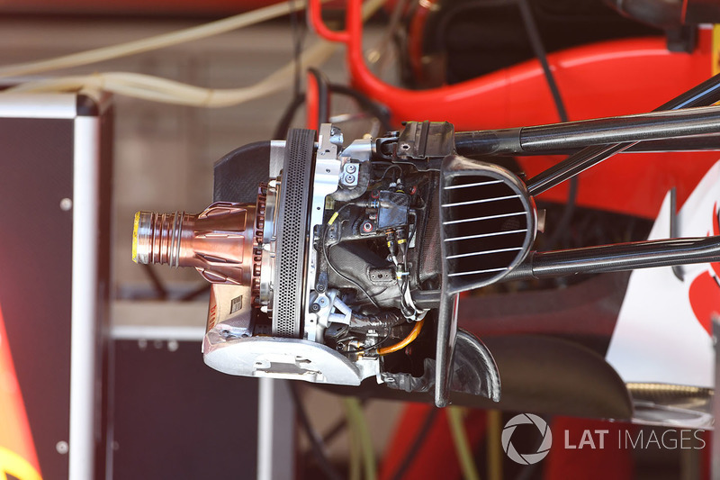 Entrada de aire del freno delantero del Ferrari SF70H