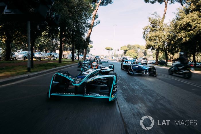 Nelson Piquet Jr., Jaguar Racing, Sébastien Buemi, Renault e.Dams y Luca Filippi, NIO Formula E Team
