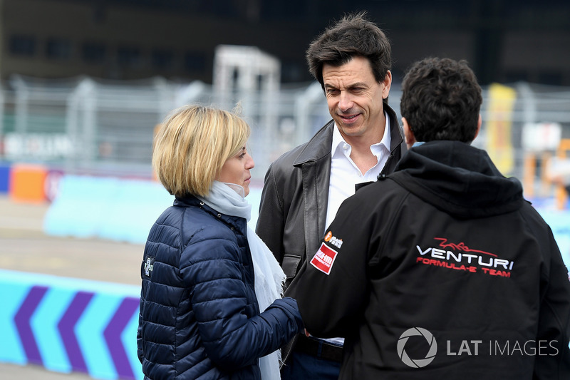 Toto Wolff, Executive Director, Mercedes AMG. with Susie Wolff, founder of Dare to be Different