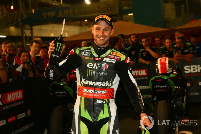 Ganador de la pole Jonathan Rea, Kawasaki Racing