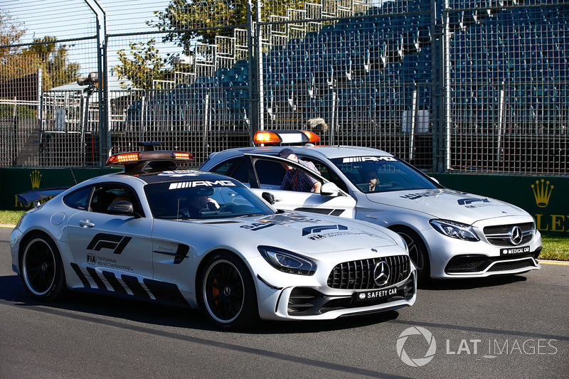 FIA Formula 1 Mercedes-AMG GTR Safety car and Mercedes-AMG C63 S Medical Car