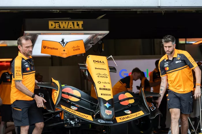 McLaren front wing detail