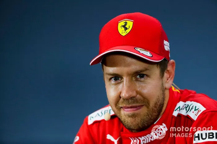 Sebastian Vettel, Ferrari, durante la conferencia de prensa